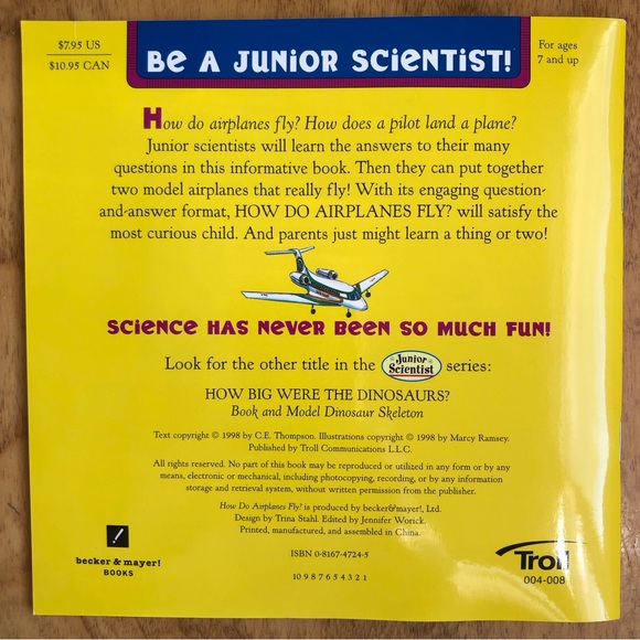 The Klutz Book of Paper Airplanes / How Do Airplanes Fly? - Picture 16 of 16